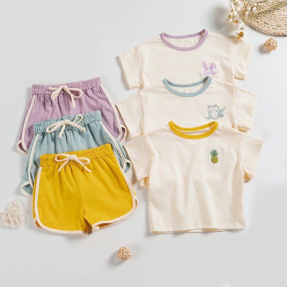 2pcs set T-shirts and Pants for Children multivariant - Nexellus