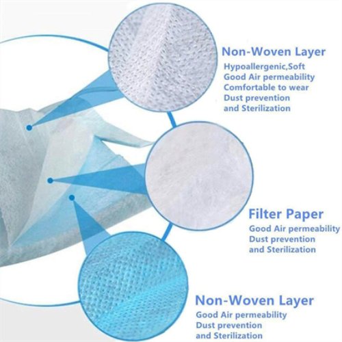 3 Layer Disposable Face Mask Blue (50 pcs) - Nexellus