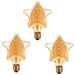 3 Pack Vintage Retro style e27 Edison Screw Amber Glass light Bulbs , Warm White Colour - Nexellus