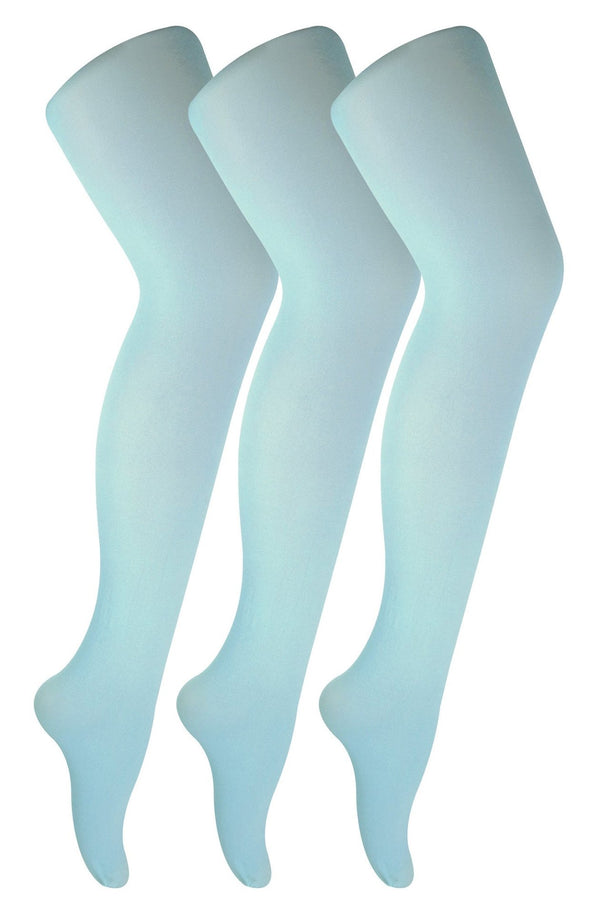 3 Pair Ladies 40 Denier Pastel Tights - Nexellus