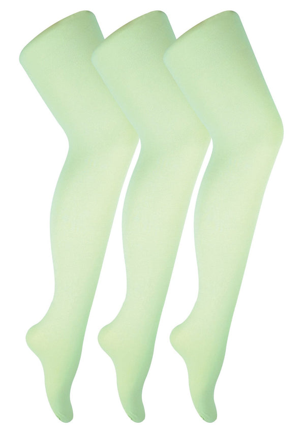 3 Pair Ladies 40 Denier Pastel Tights - Nexellus