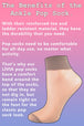 3 Pairs Ladies 15 Den Nylon Ankle High Pop Socks - Nexellus