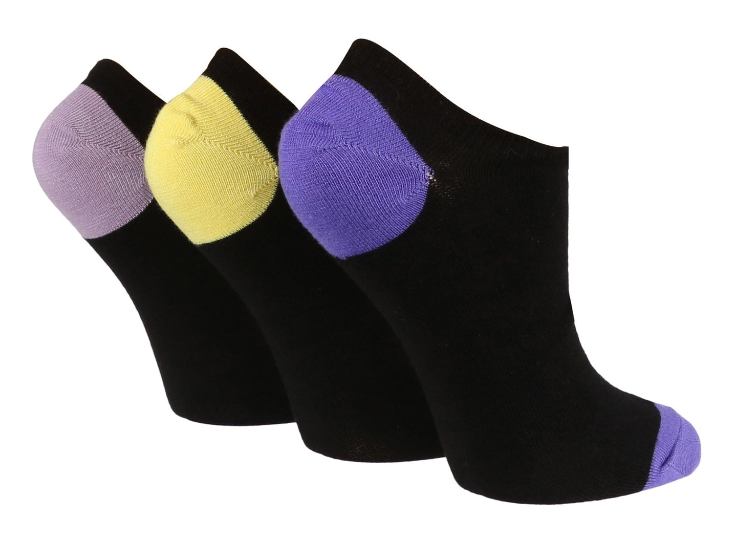 3 Pairs Ladies Bamboo Ankle Socks - Nexellus