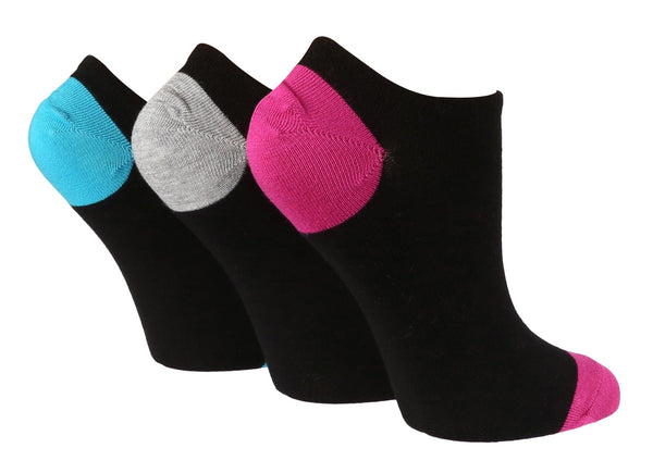 3 Pairs Ladies Bamboo Ankle Socks - Nexellus