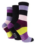 3 Pairs Ladies Bamboo Socks | Patterned - Nexellus