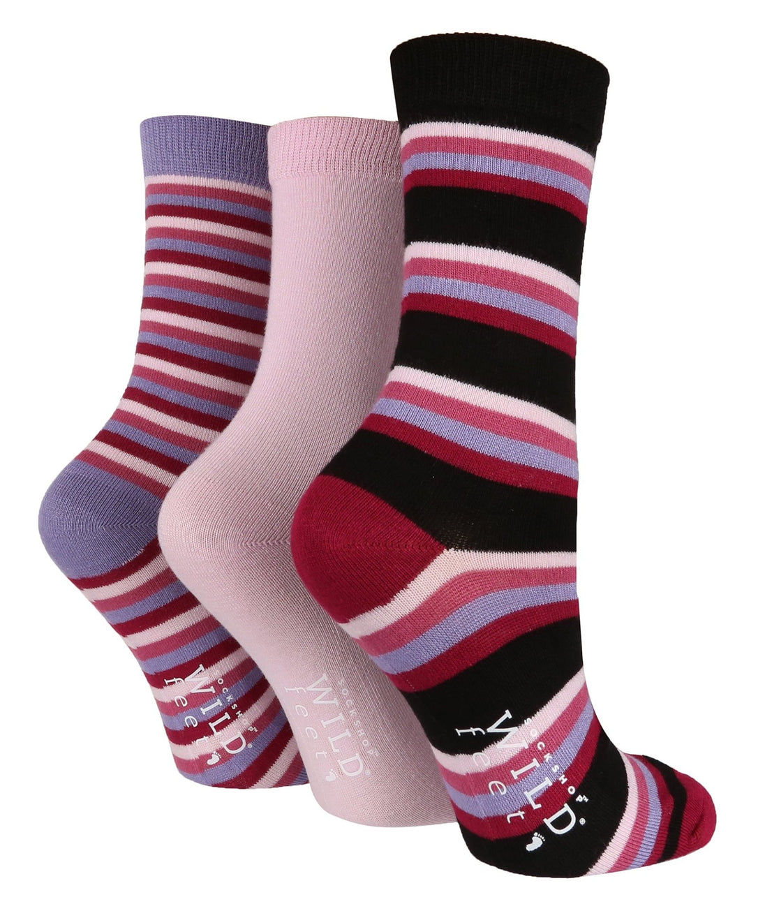 3 Pairs Ladies Bamboo Socks | Patterned - Nexellus