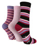 3 Pairs Ladies Bamboo Socks | Patterned - Nexellus