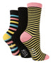 3 Pairs Ladies Bamboo Socks | Patterned - Nexellus