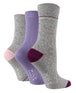 3 Pairs Ladies Bamboo Socks | Patterned - Nexellus