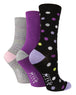 3 Pairs Ladies Bamboo Socks | Patterned - Nexellus