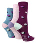 3 Pairs Ladies Bamboo Socks | Patterned - Nexellus