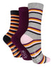 3 Pairs Ladies Bamboo Socks | Patterned - Nexellus