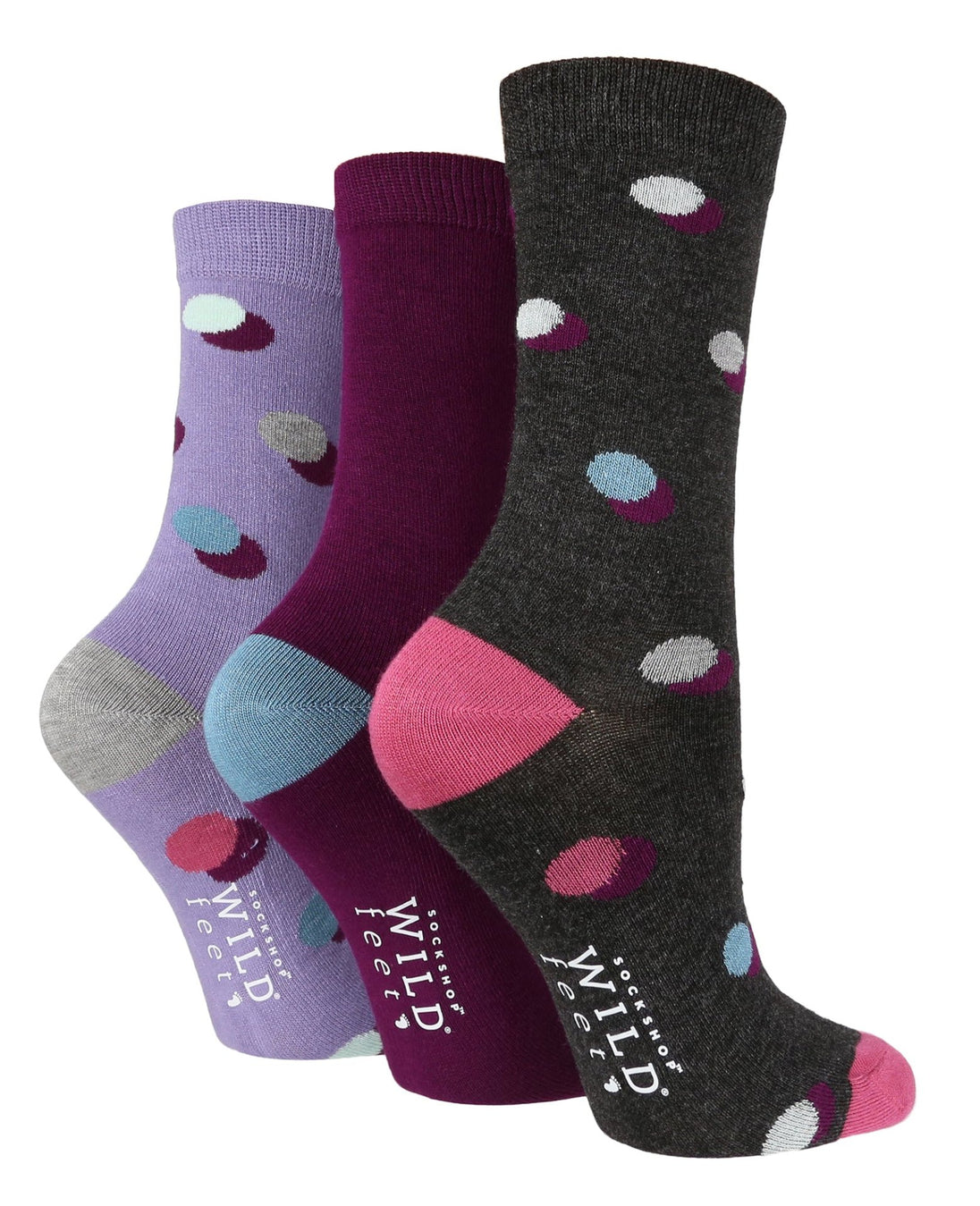 3 Pairs Ladies Bamboo Socks | Patterned - Nexellus