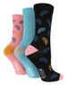 3 Pairs Ladies Bamboo Socks | Patterned - Nexellus