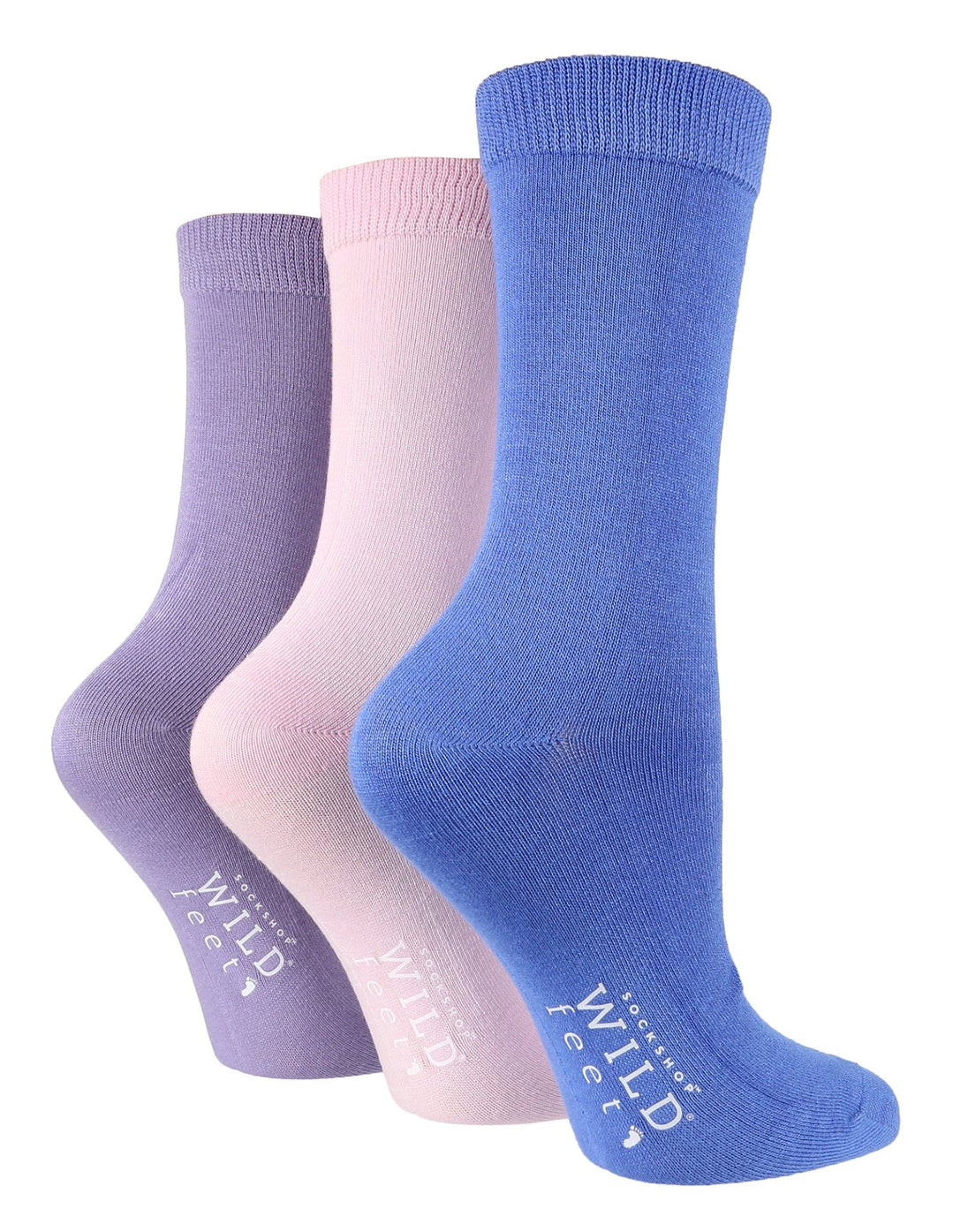 3 Pairs Ladies Bamboo Socks | Plain - Nexellus