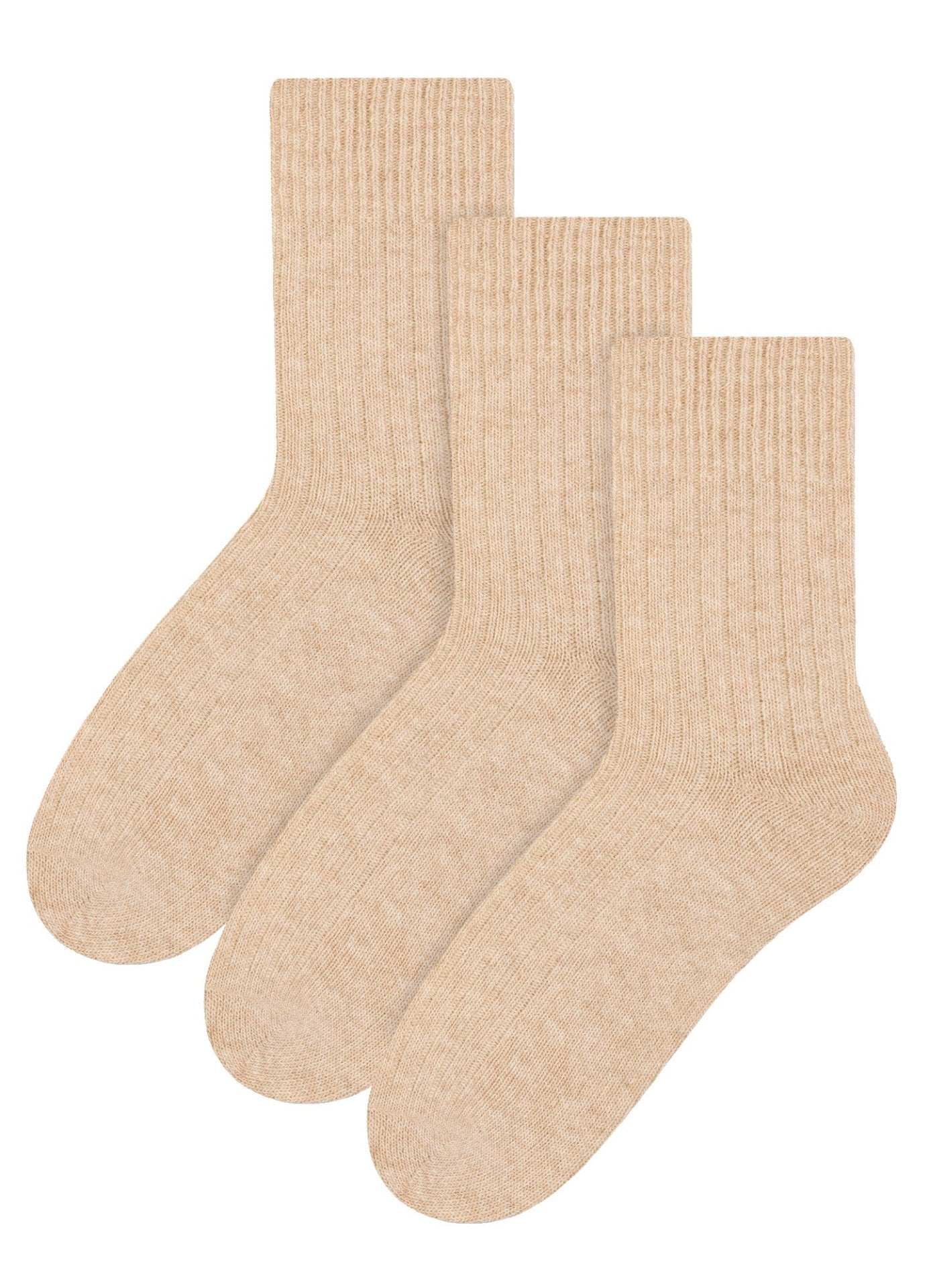 3 Pairs Ladies Breathable Cushion Wool Dress Socks - Nexellus