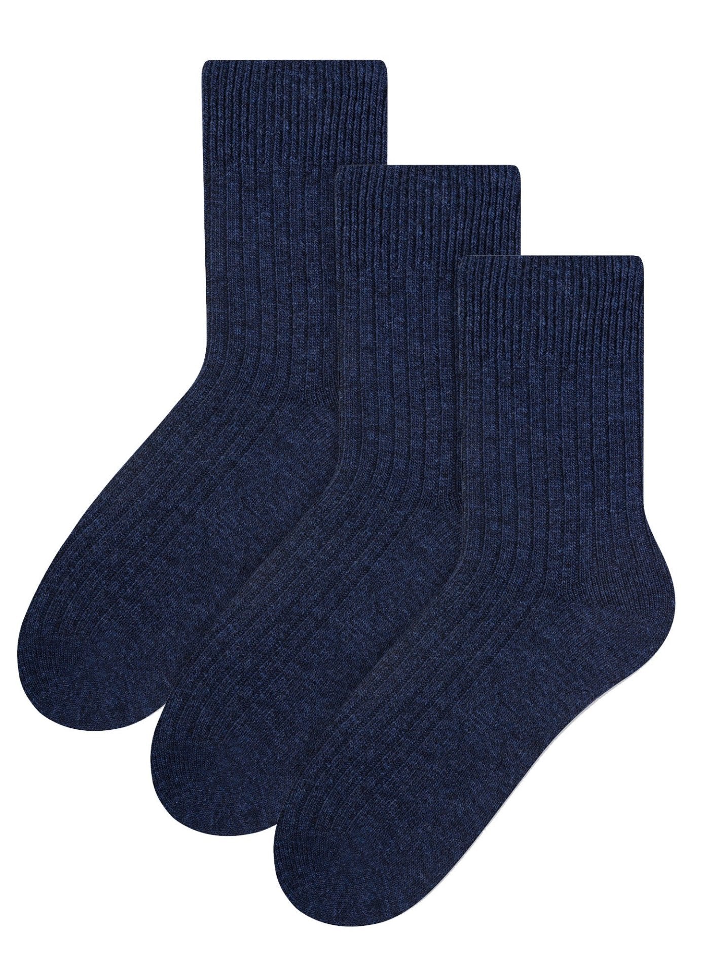 3 Pairs Ladies Breathable Cushion Wool Dress Socks - Nexellus