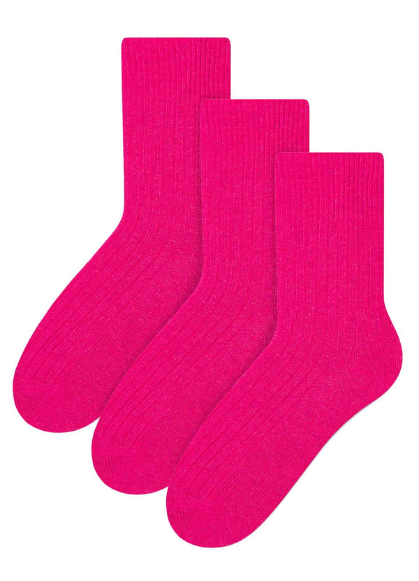 3 Pairs Ladies Breathable Cushion Wool Dress Socks - Nexellus