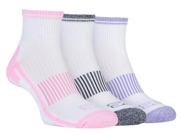 3 Pairs Ladies Breathable Cushioned Ankle Socks - Nexellus