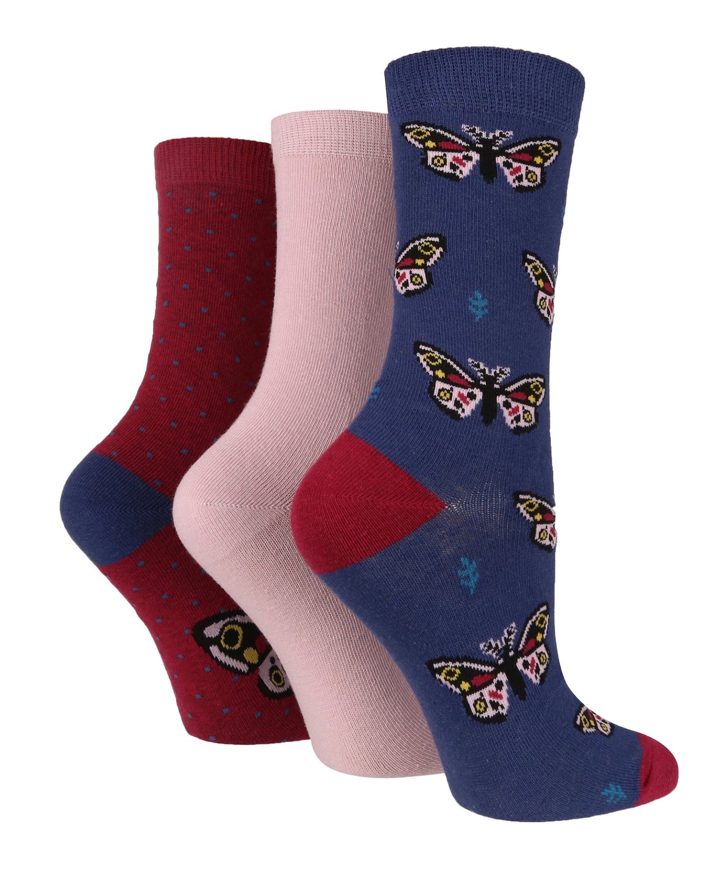 3 Pairs Ladies Cotton Socks | Animals - Nexellus