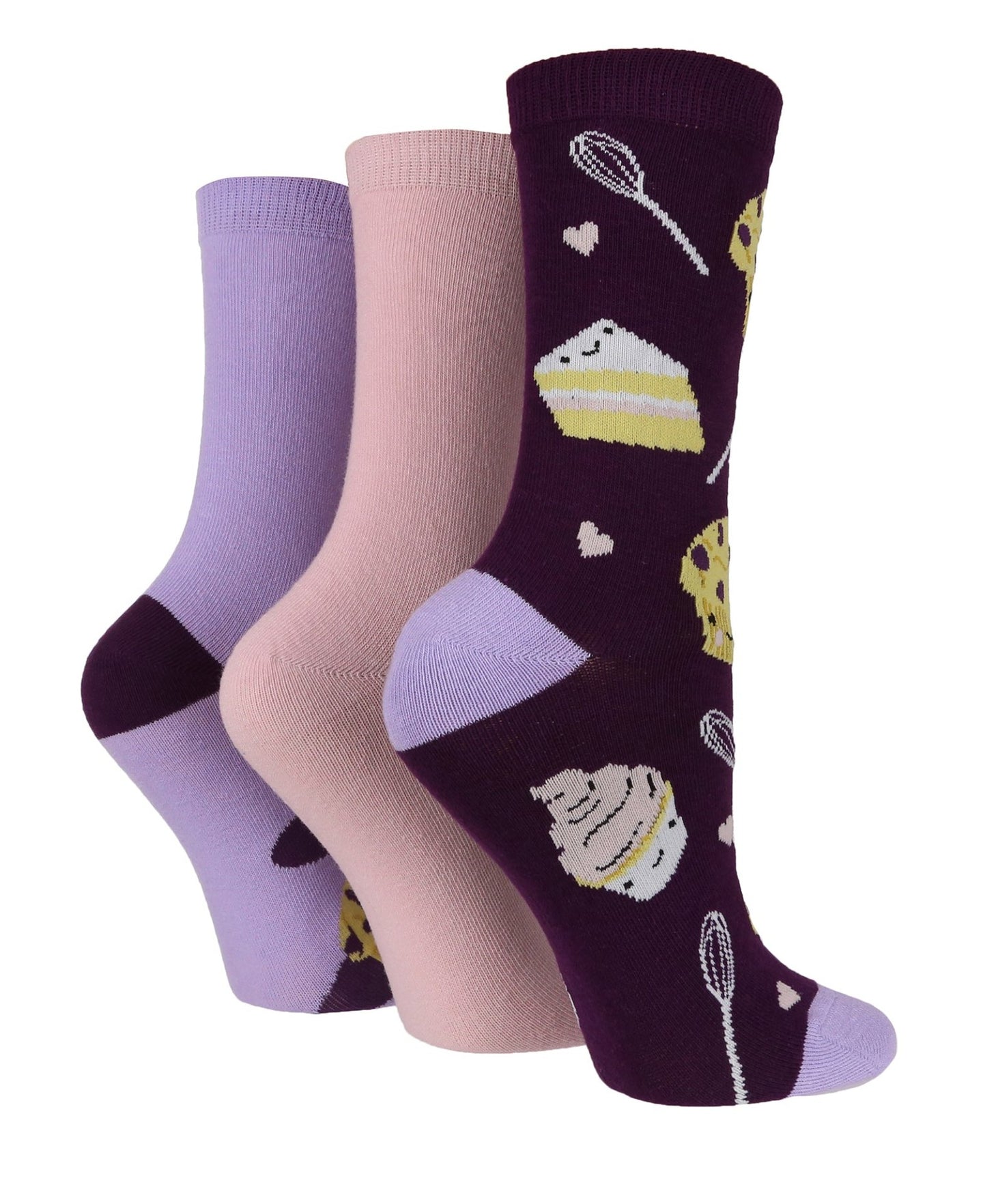 3 Pairs Ladies Cotton Socks | Animals - Nexellus