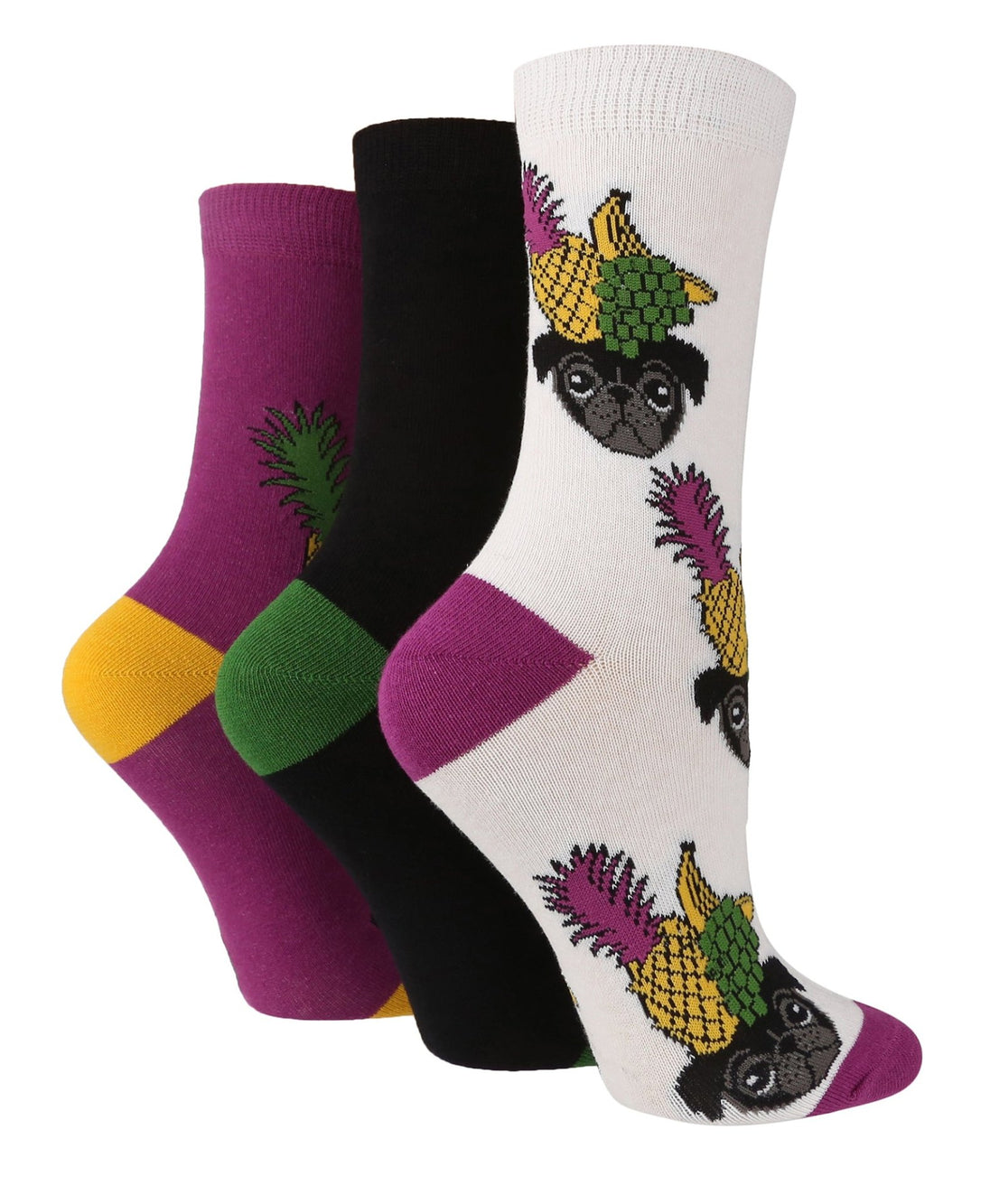 3 Pairs Ladies Cotton Socks | Animals - Nexellus