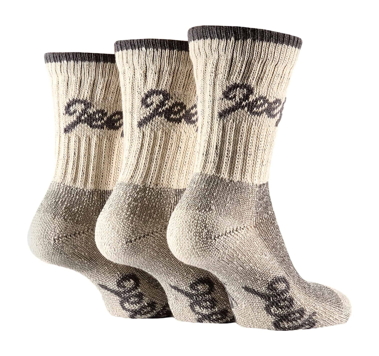 3 Pairs Ladies Cotton Walking Hiking Socks - Nexellus