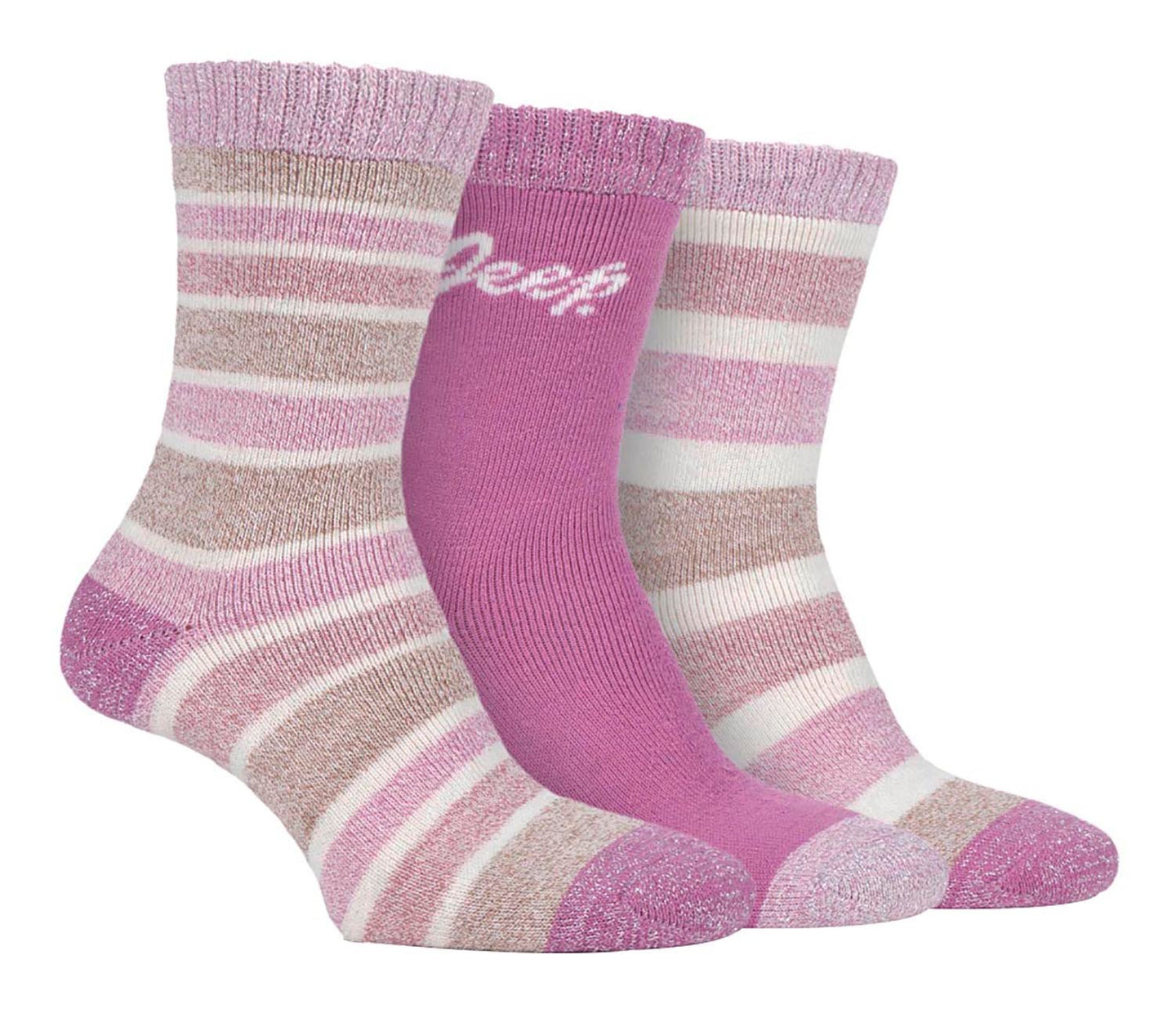 3 Pairs Ladies Heavy Duty Hiking Socks - Nexellus