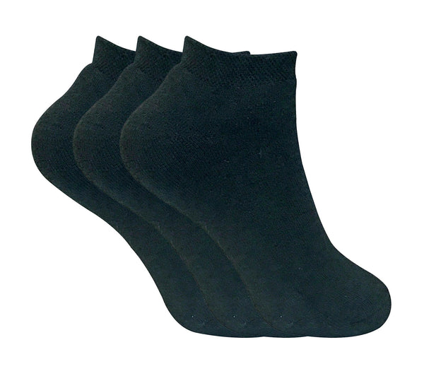 3 Pairs Ladies Low Cut Thermal Trainer Socks - Nexellus