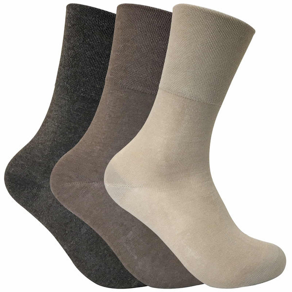 3 Pairs Ladies Non Elastic Thermal Diabetic Socks - Nexellus