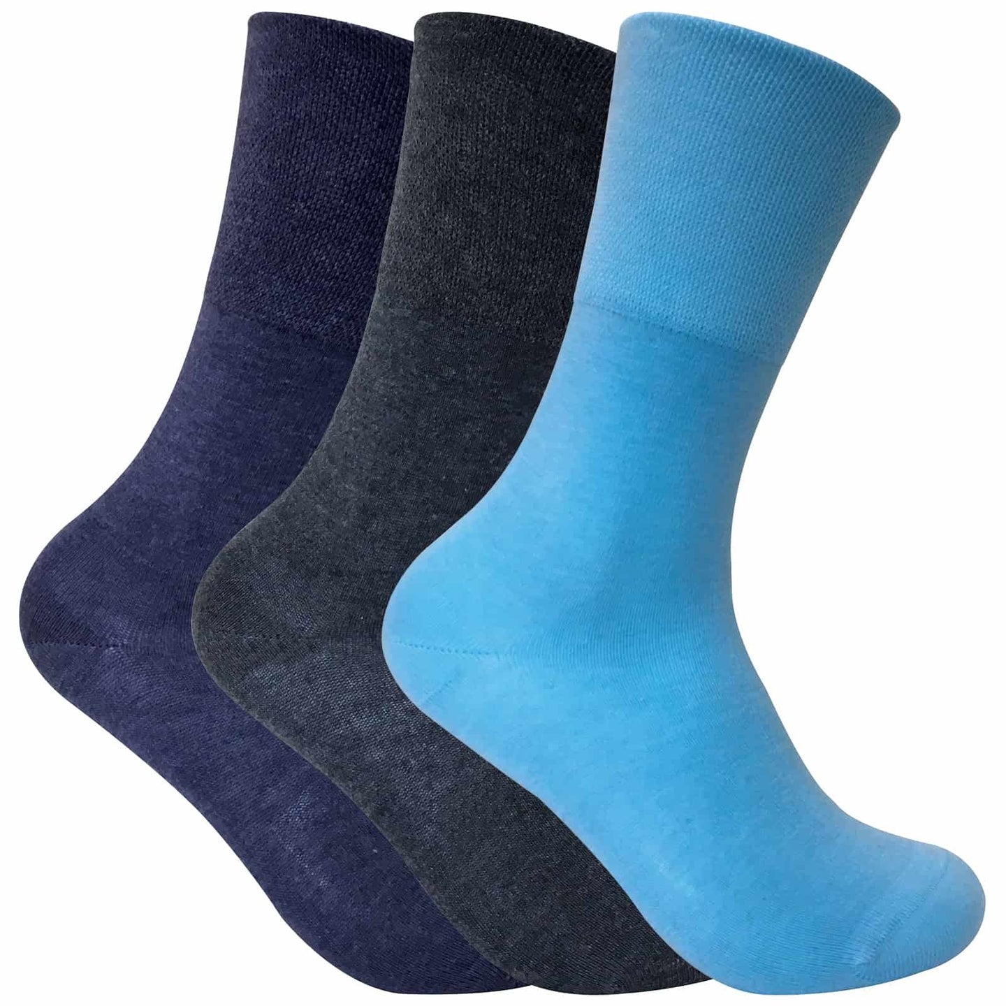 3 Pairs Ladies Non Elastic Thermal Diabetic Socks - Nexellus