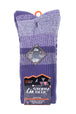 3 Pairs Ladies Padded Sole Cotton Hiking Socks - Nexellus