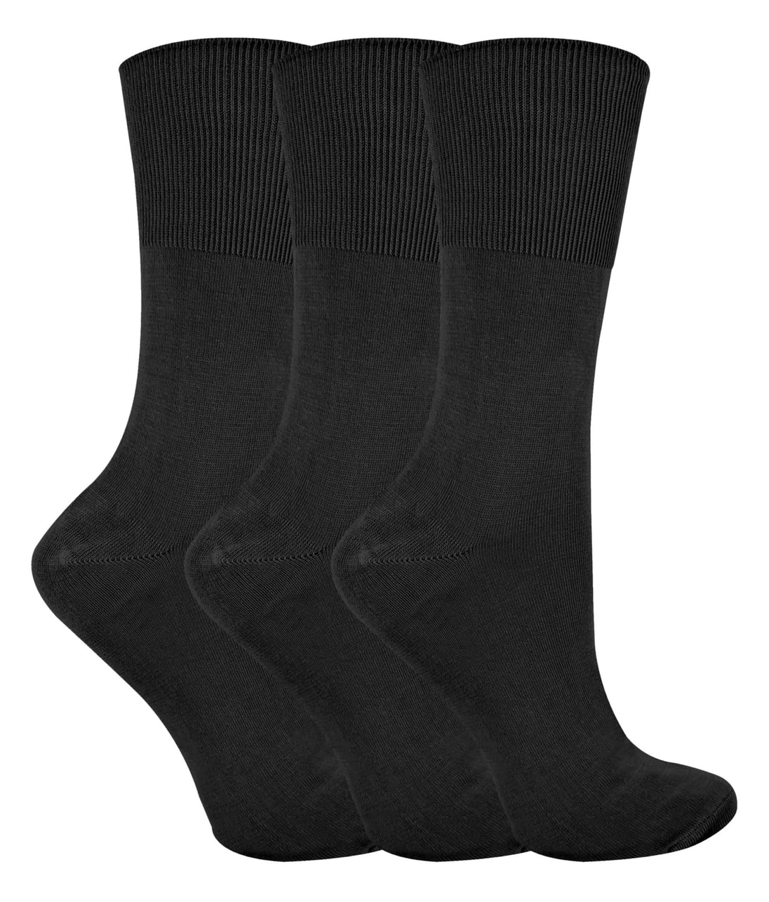 3 Pairs Ladies Thin Non Elastic Bamboo Socks - Nexellus