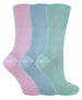 3 Pairs Ladies Thin Non Elastic Bamboo Socks - Nexellus