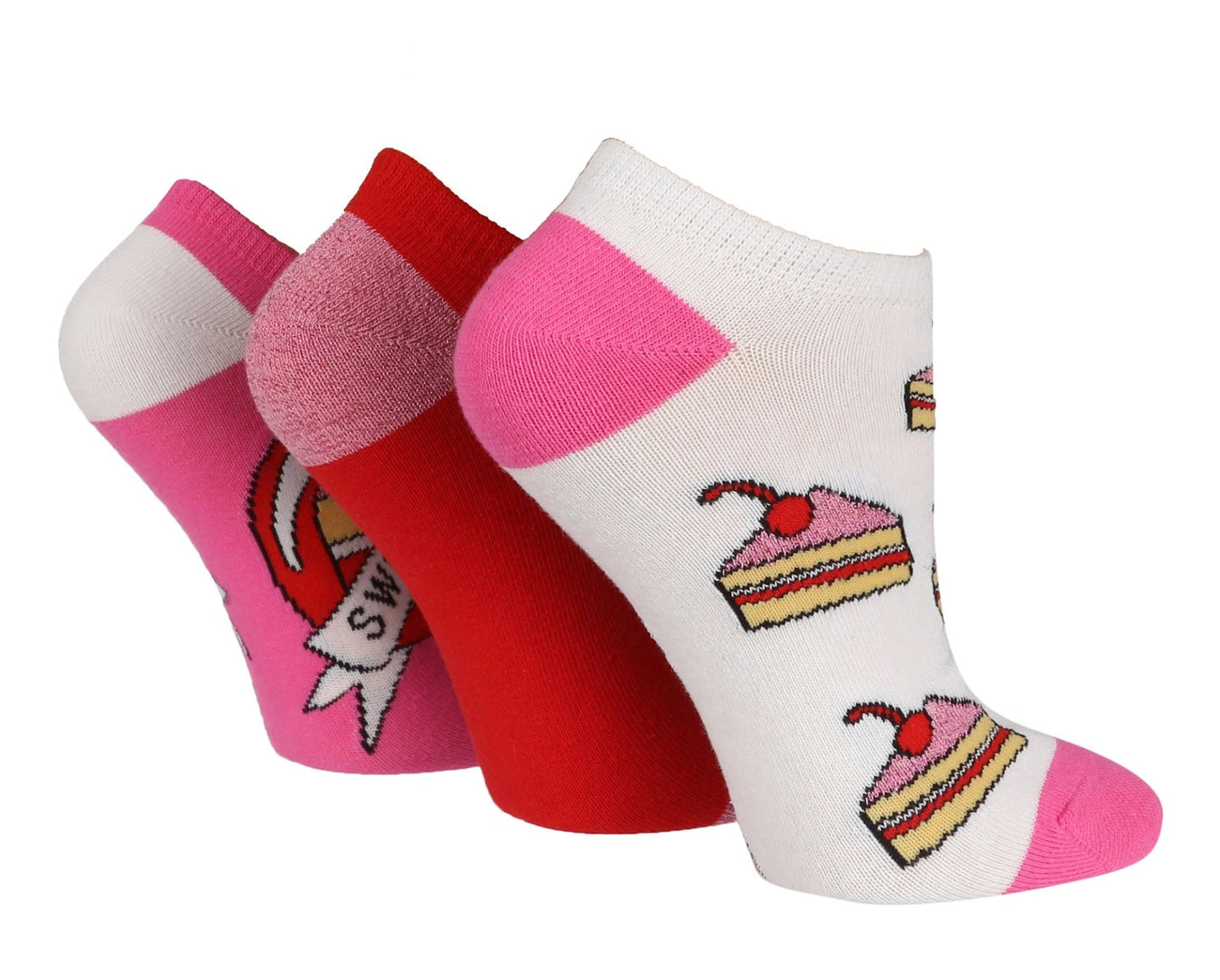 3 Pairs Ladies Trainer Socks | Animals - Nexellus