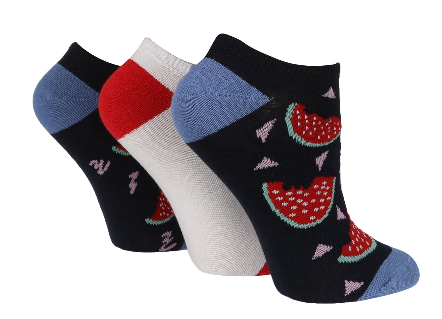 3 Pairs Ladies Trainer Socks | Animals - Nexellus