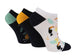 3 Pairs Ladies Trainer Socks | Animals - Nexellus