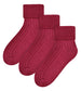 3 Pairs Ladies Warm Fuzzy Wool Lounge Bed Socks - Nexellus