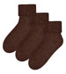 3 Pairs Ladies Warm Fuzzy Wool Lounge Bed Socks - Nexellus