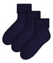 3 Pairs Ladies Warm Fuzzy Wool Lounge Bed Socks - Nexellus