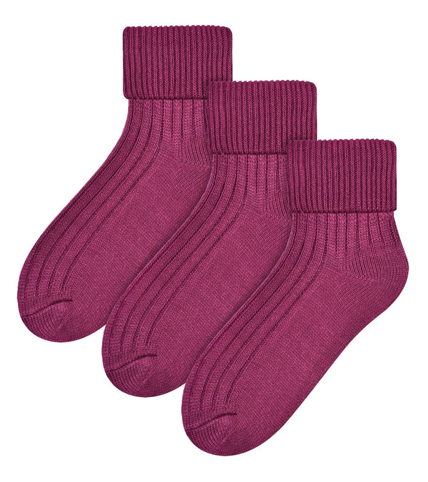 3 Pairs Ladies Warm Fuzzy Wool Lounge Bed Socks - Nexellus