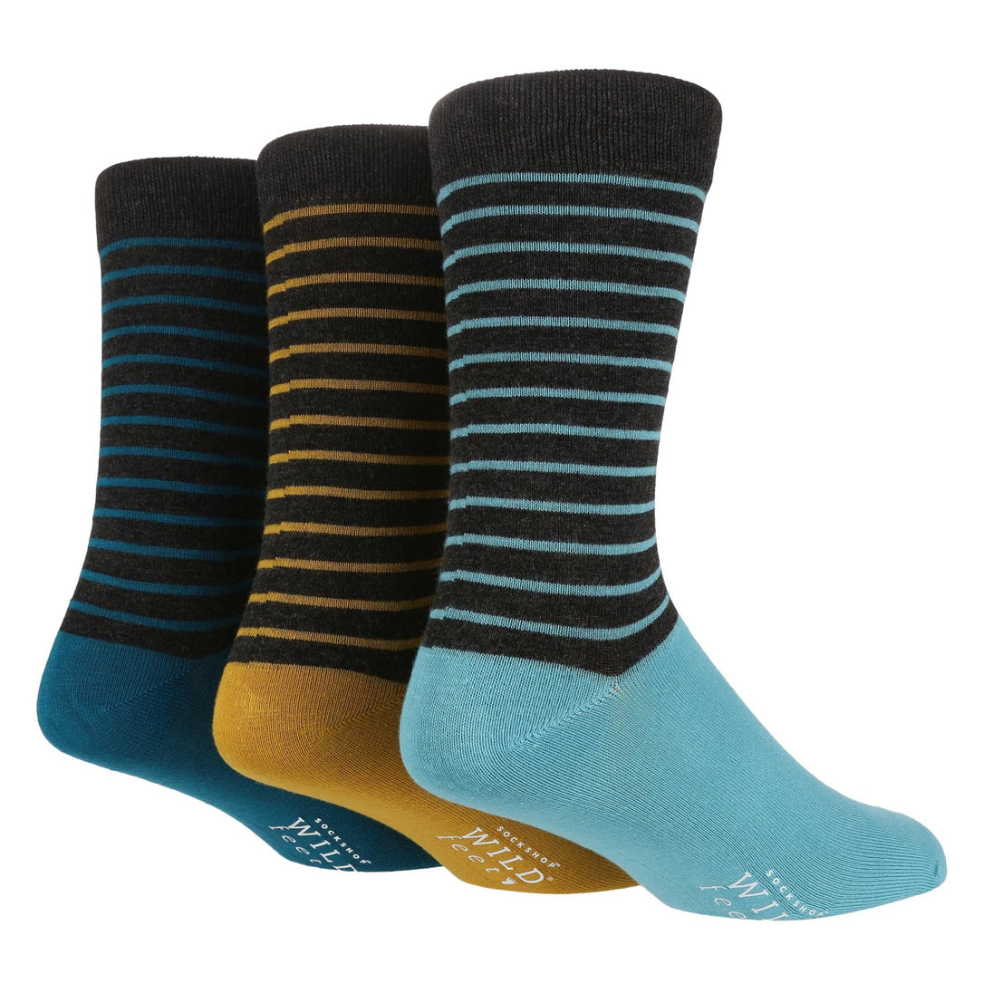 3 Pairs Mens Bamboo Socks | Patterned - Nexellus