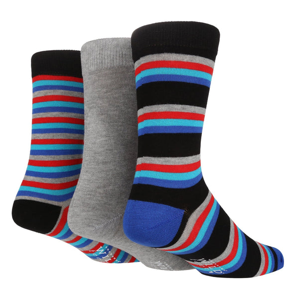 3 Pairs Mens Bamboo Socks | Patterned - Nexellus