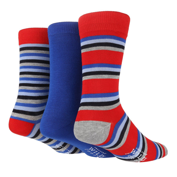 3 Pairs Mens Bamboo Socks | Patterned - Nexellus