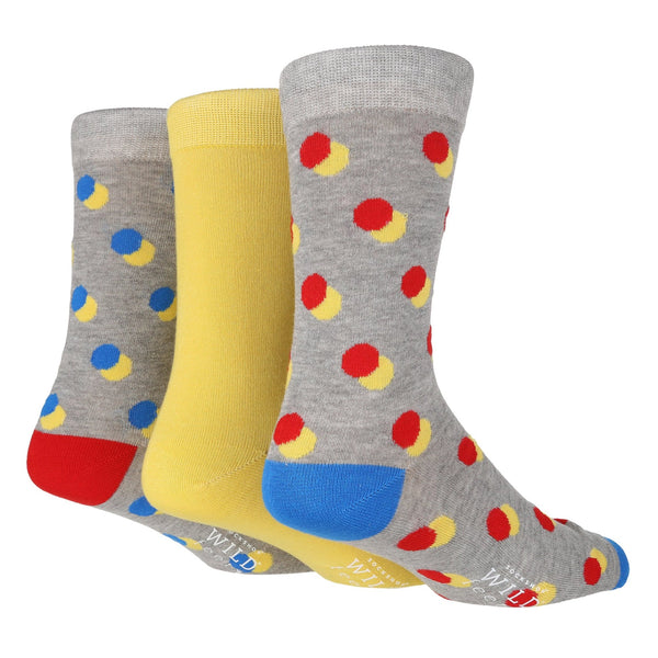 3 Pairs Mens Bamboo Socks | Patterned - Nexellus