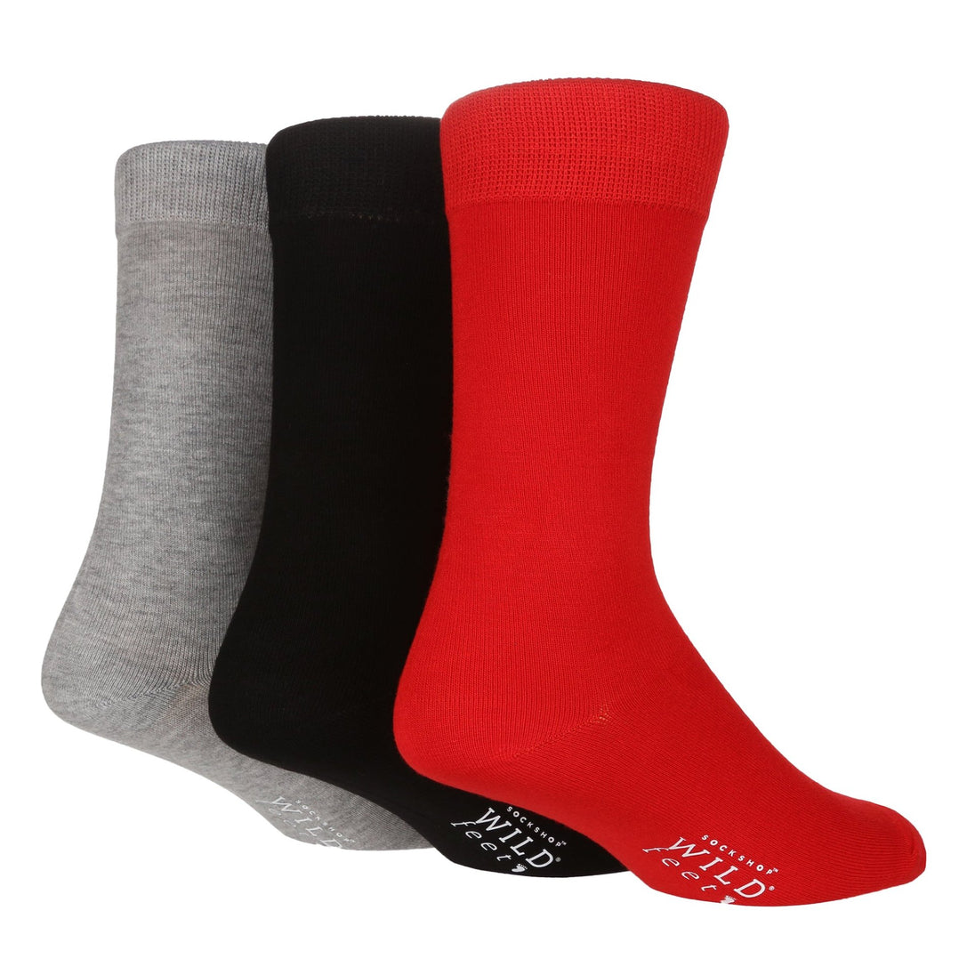 3 Pairs Mens Bamboo Socks | Plain - Nexellus