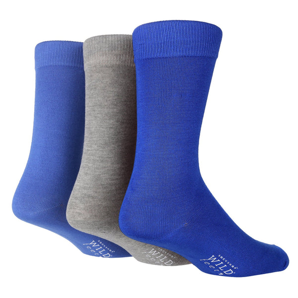 3 Pairs Mens Bamboo Socks | Plain - Nexellus