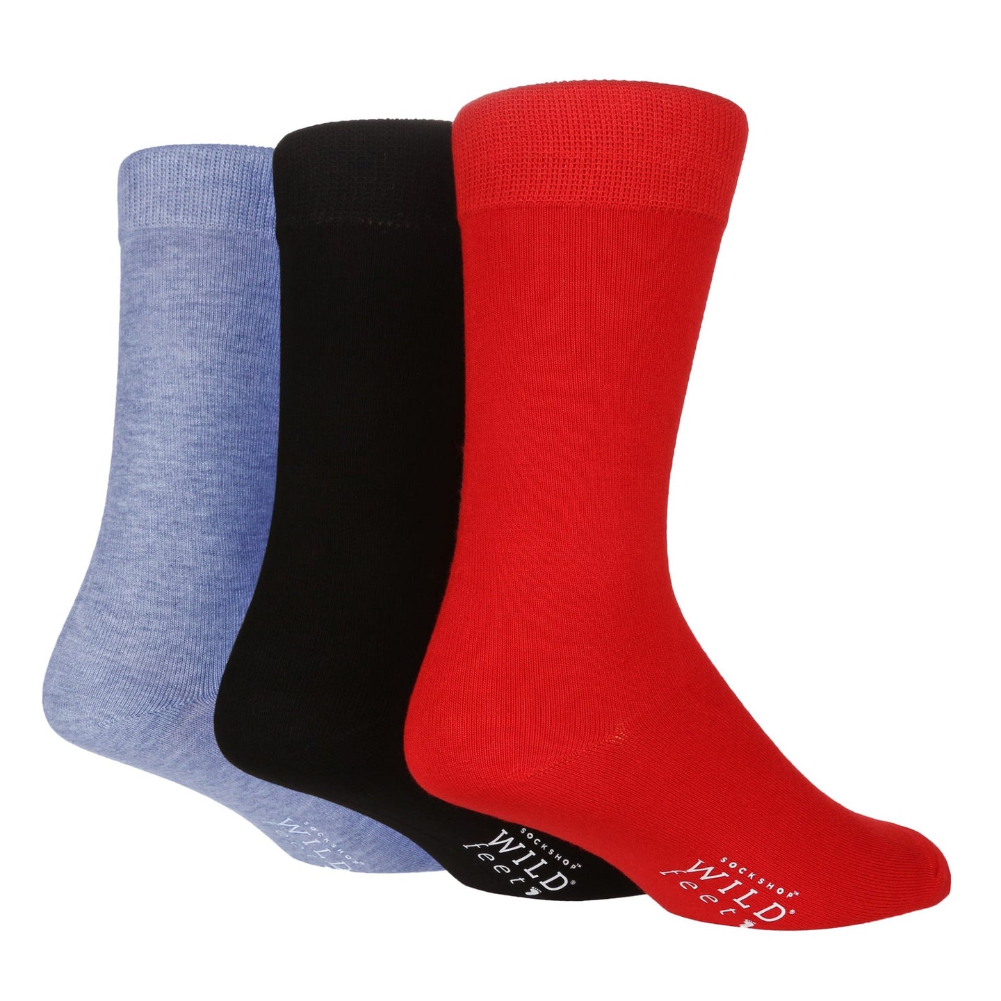 3 Pairs Mens Bamboo Socks | Plain - Nexellus