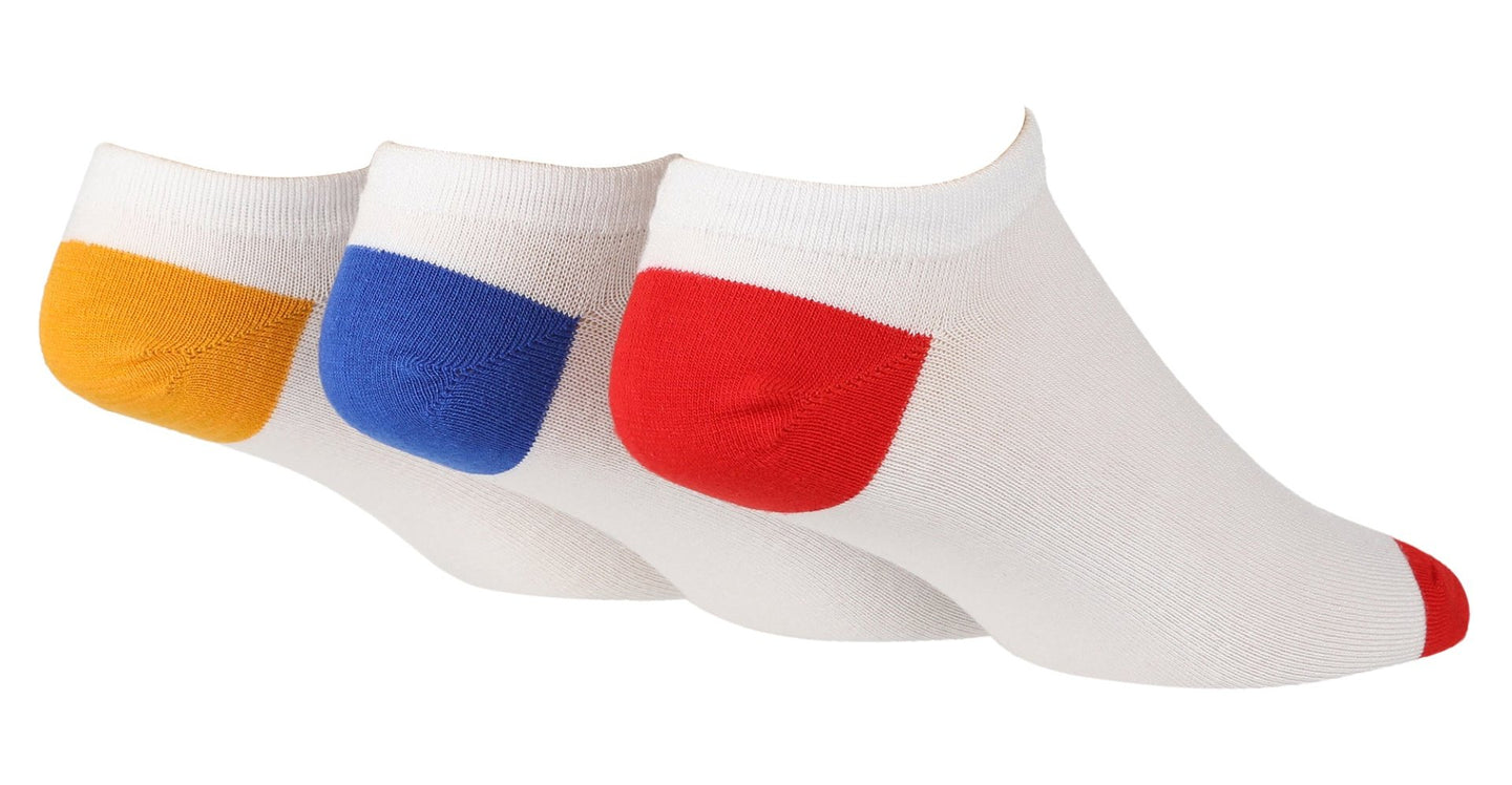 3 Pairs Mens Bamboo Trainer Socks - Nexellus