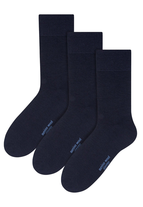 3 Pairs Mens Breathable Merino Wool Dress Socks - Nexellus